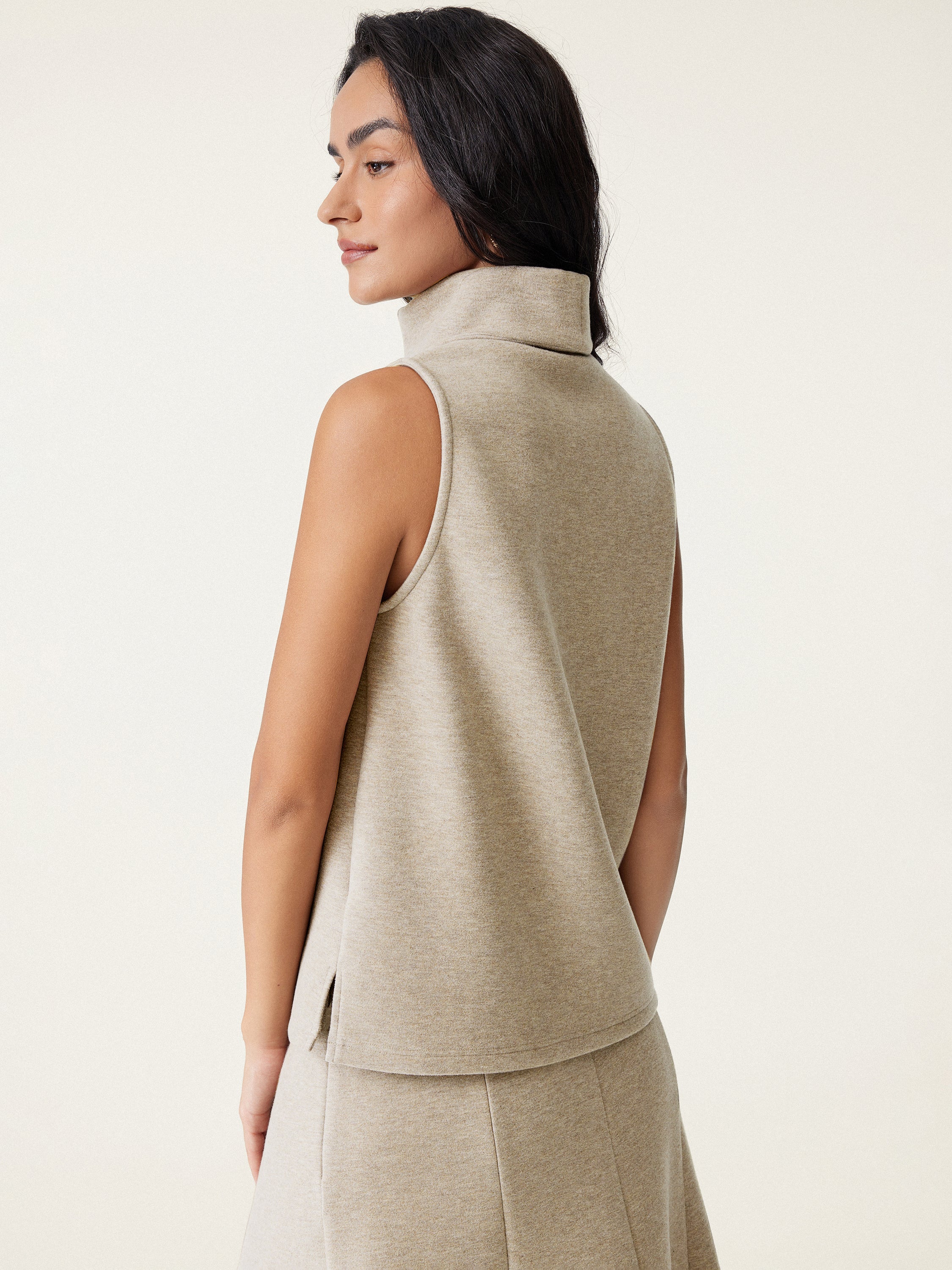 Turtle Neck Split Hem Top - Image 11