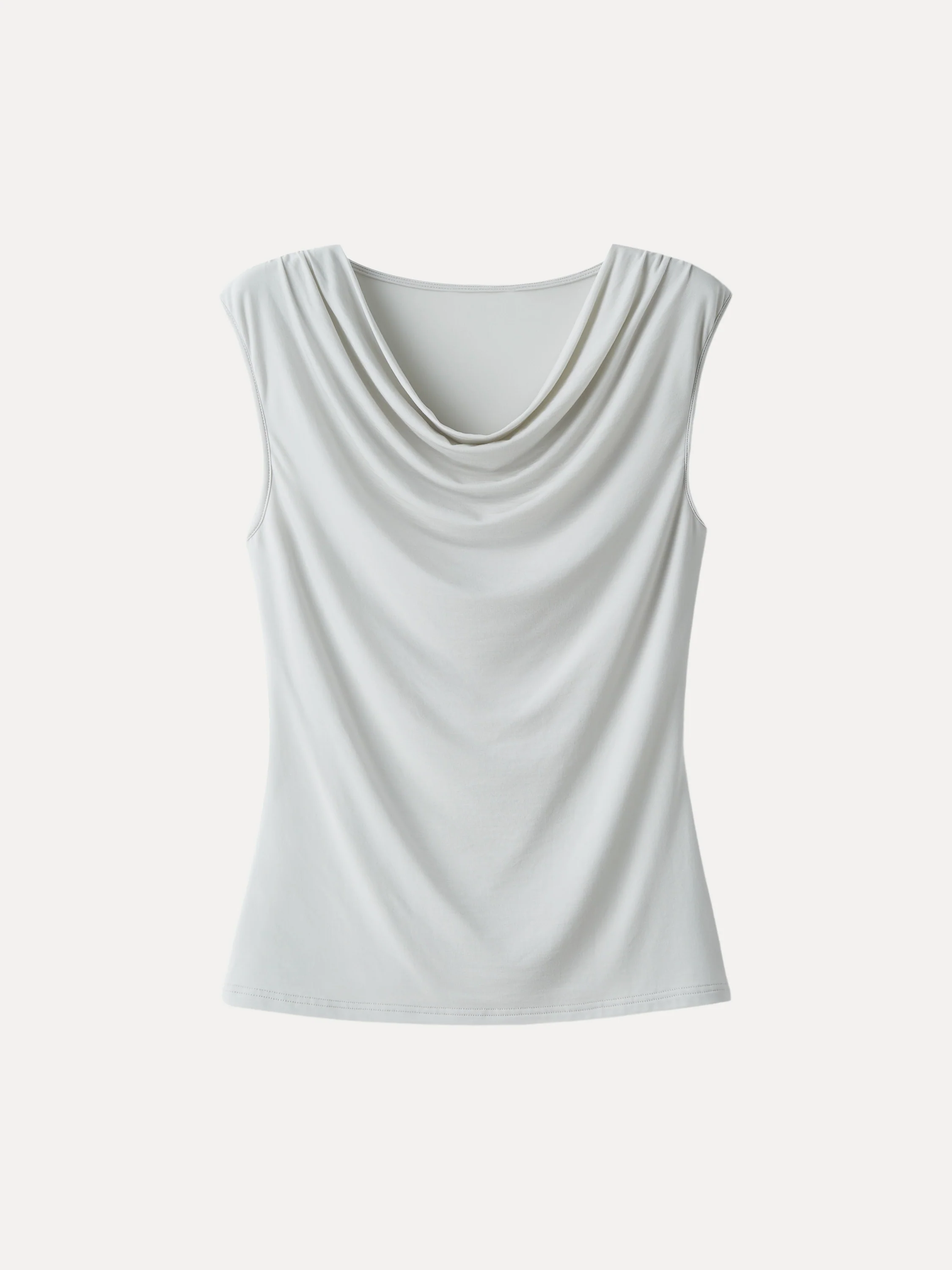 UltraSoft Matte Smooth Cowl Neck Long Tank - Image 10
