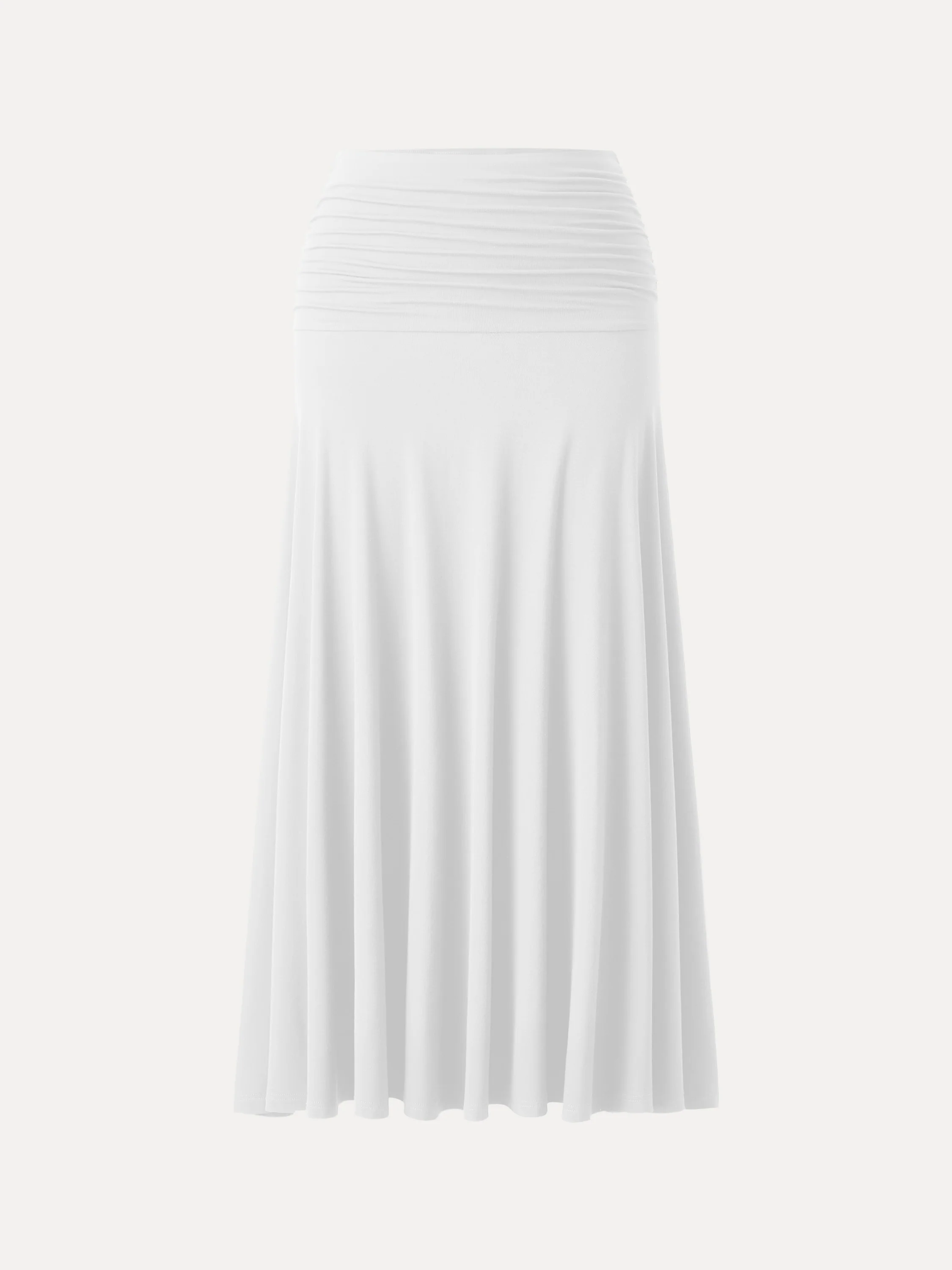 Ultrasoft Mid Rise A-line Ruched Maxi Skirt - Image 11