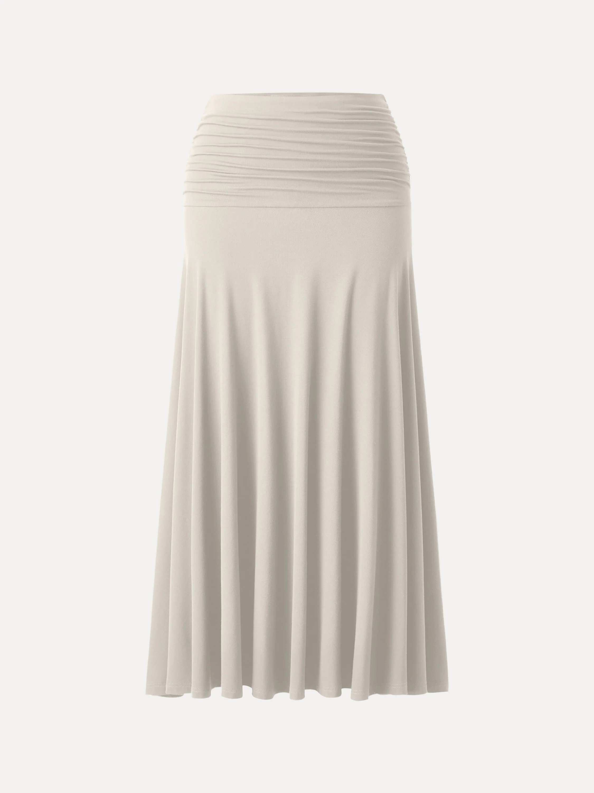 Ultrasoft Mid Rise A-line Ruched Maxi Skirt - Image 12