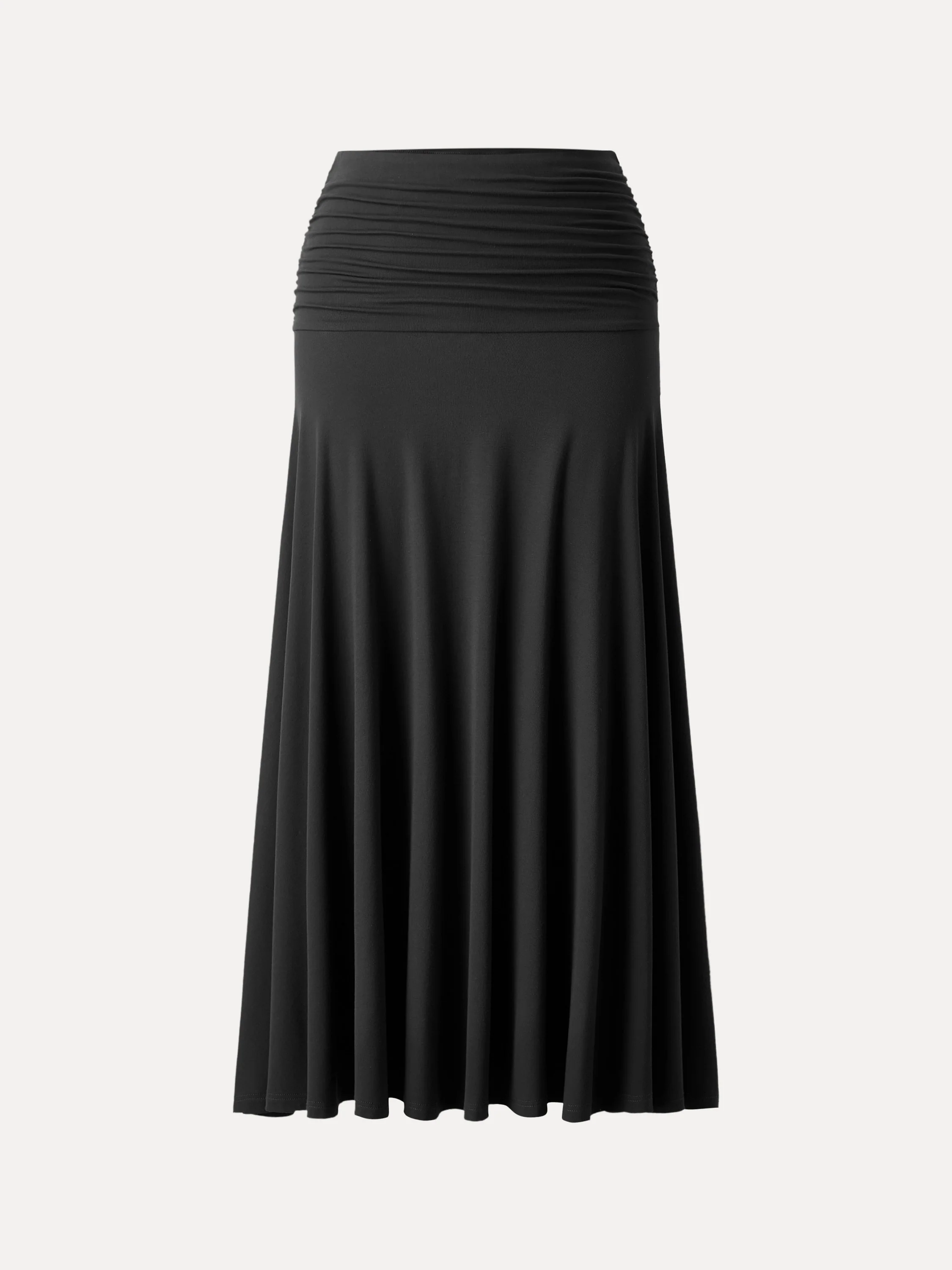 Ultrasoft Mid Rise A-line Ruched Maxi Skirt - Image 13
