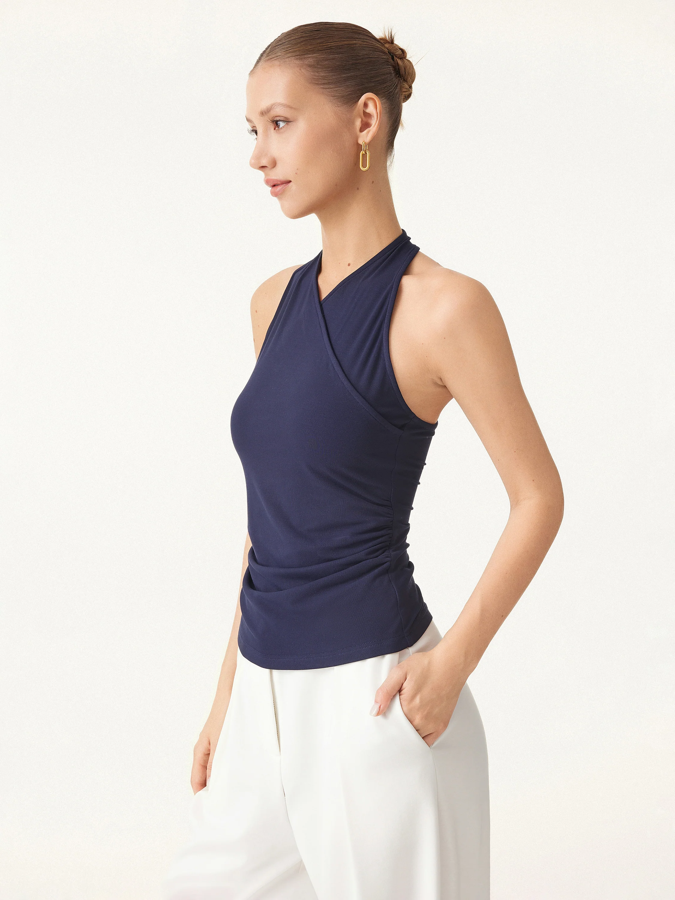 Ultrasoft Surplice Sleeveless Top - Image 7