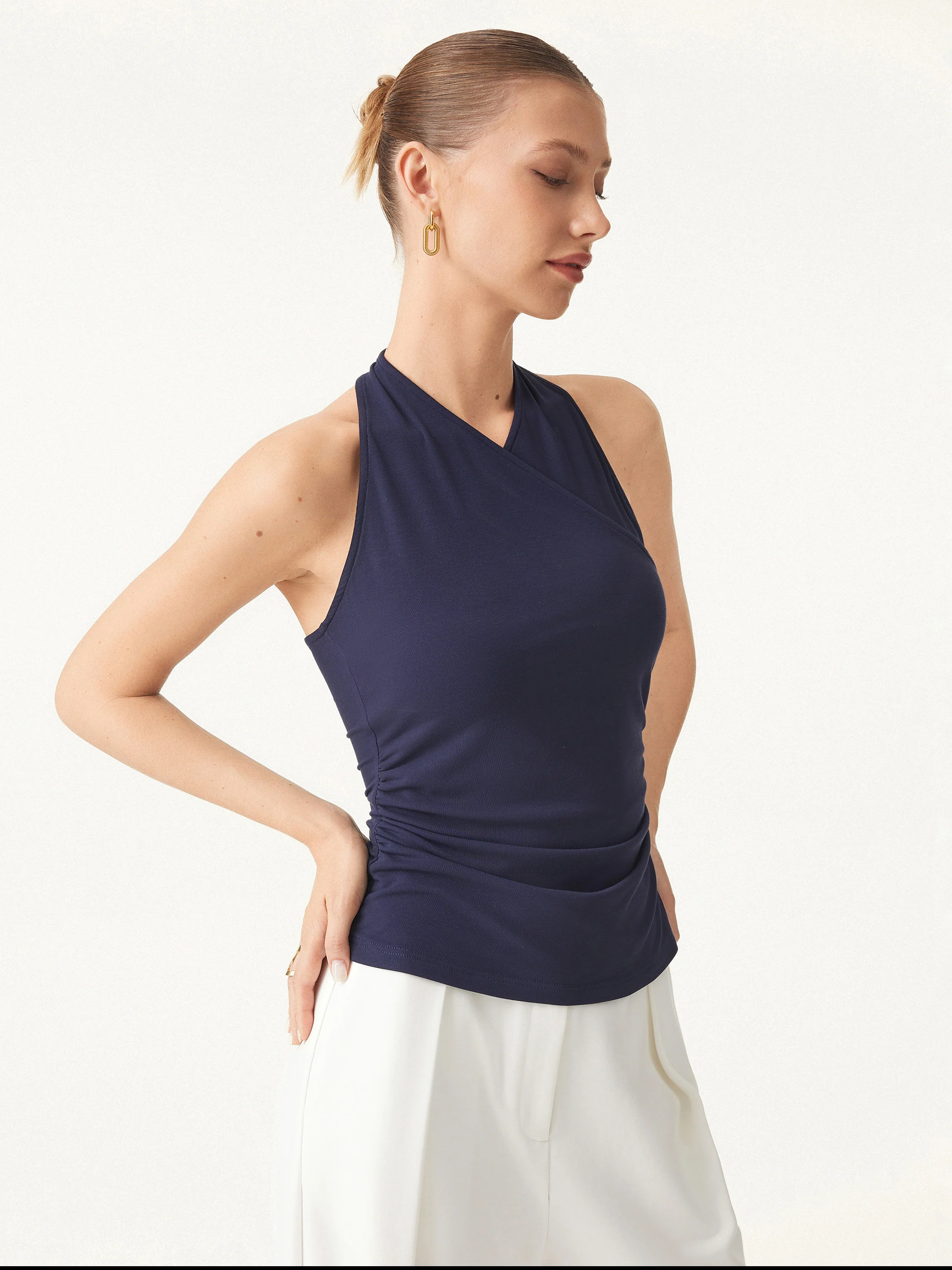 Ultrasoft Surplice Sleeveless Top - Image 8