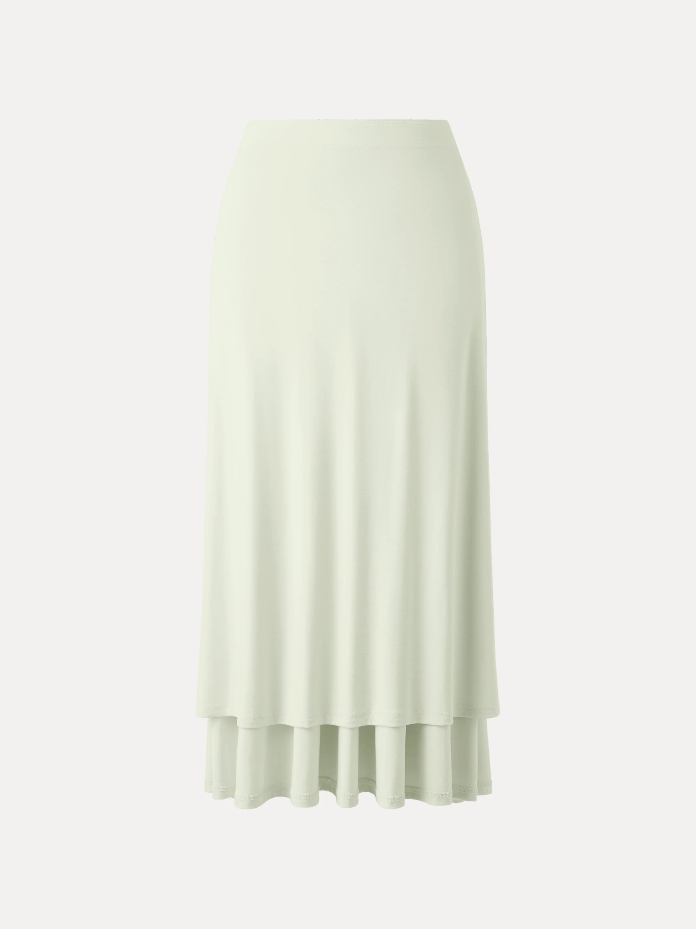 Ultrasoft V-shape Waist Gathred Maxi Circle Skirt with Pockets - Image 10