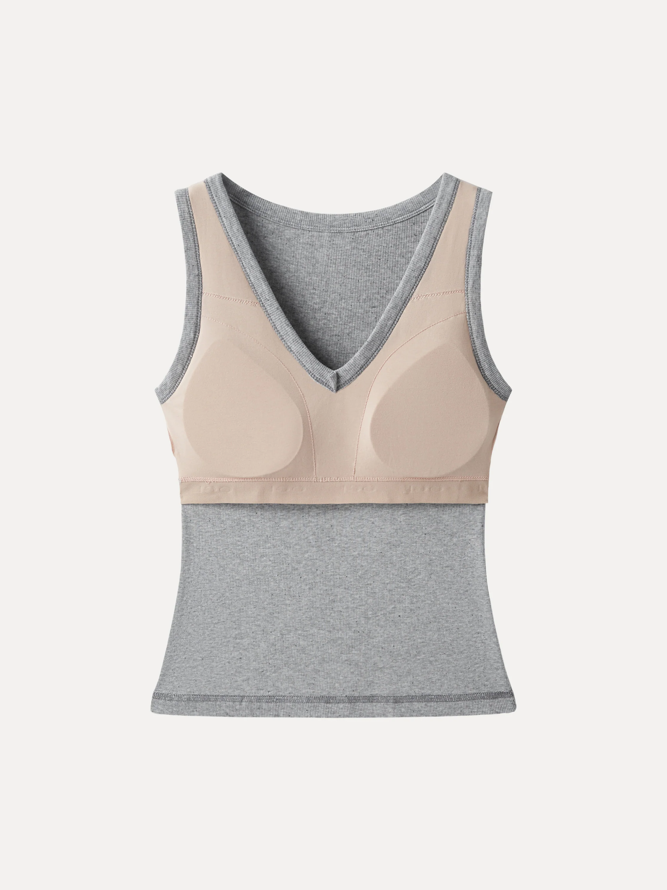 Stretchy V-neck Cotton New Airy Bra Tank - Image 7