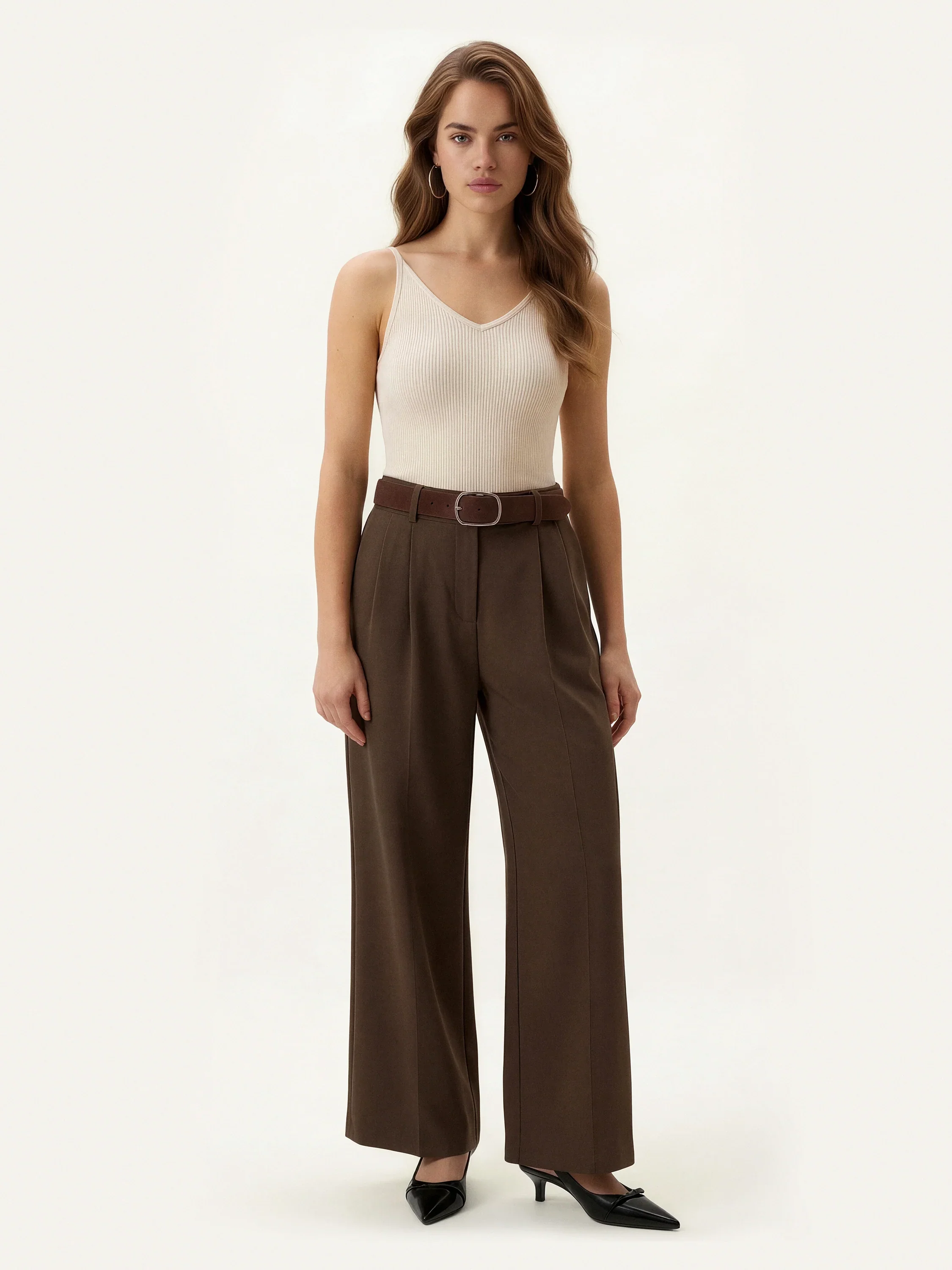 V-Neck Spaghetti Bra Tank - Image 12