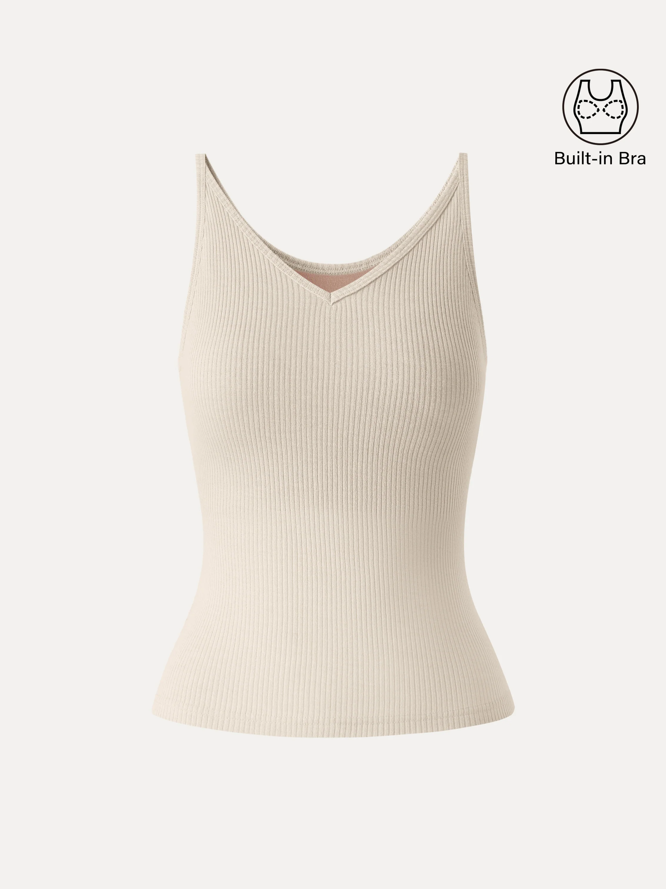 V-Neck Spaghetti Bra Tank - Image 14