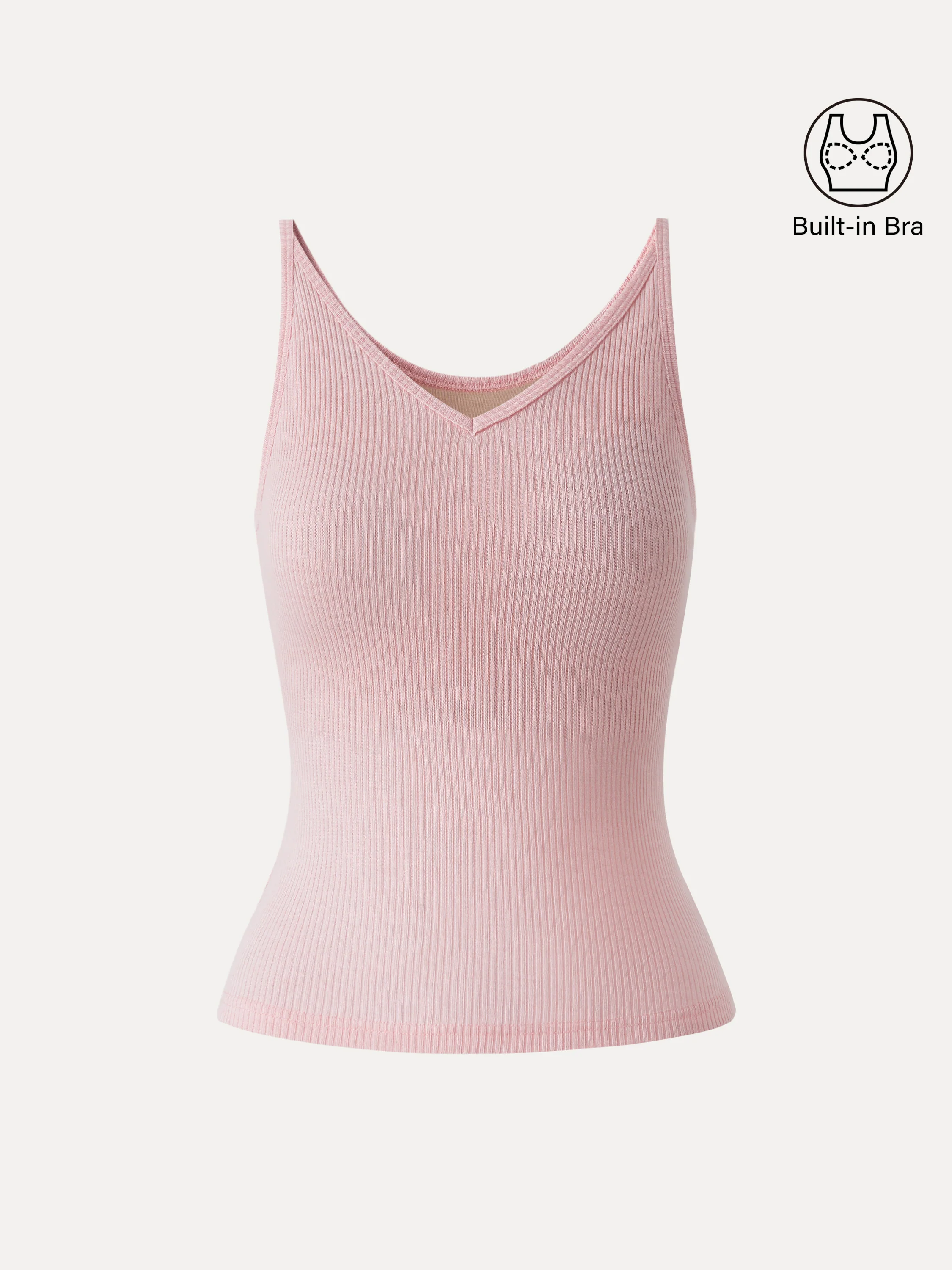 V-Neck Spaghetti Bra Tank - Image 9
