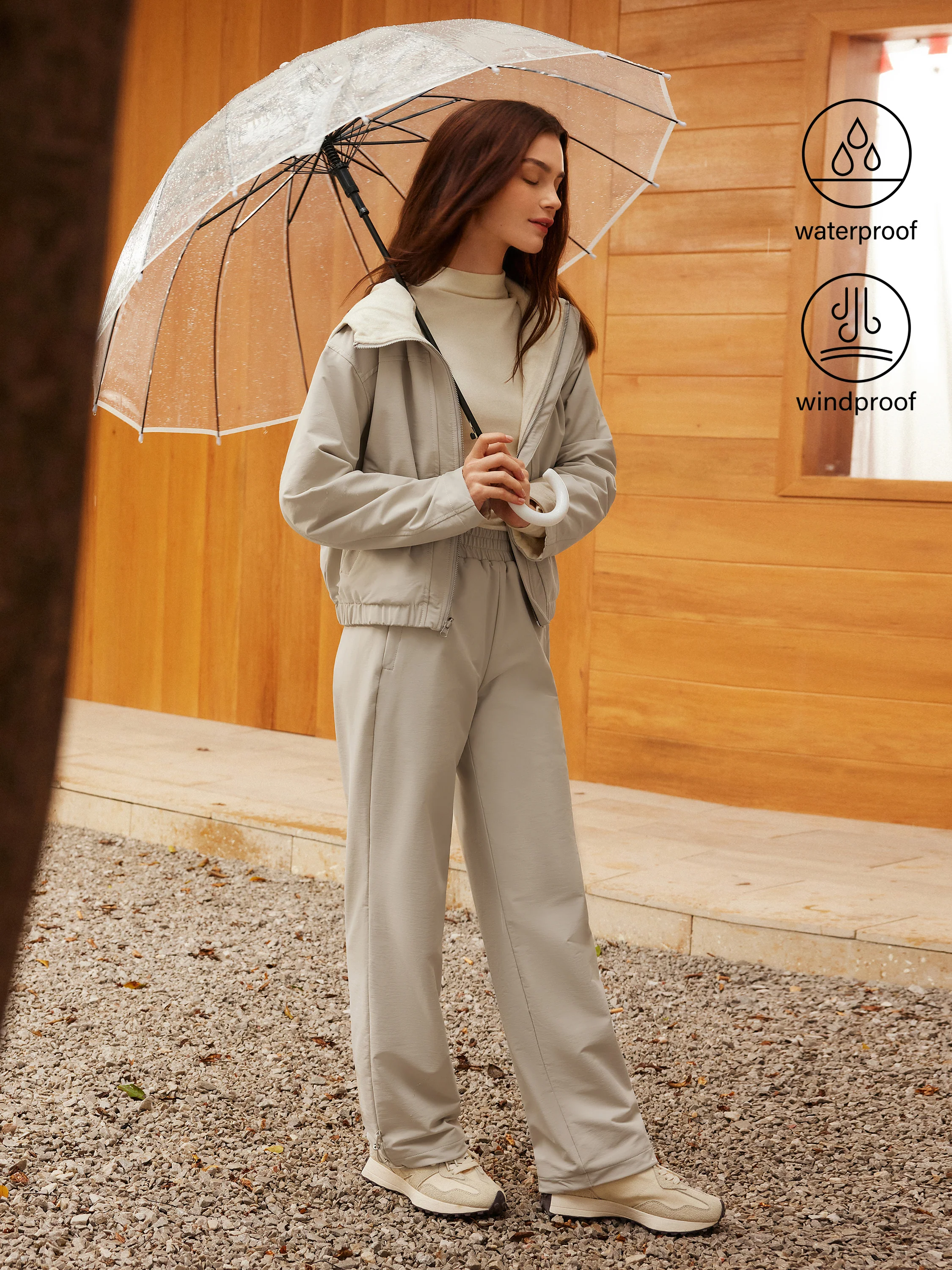 Water-Proof Fleece-Lined Elastic Waist Pant - Image 3