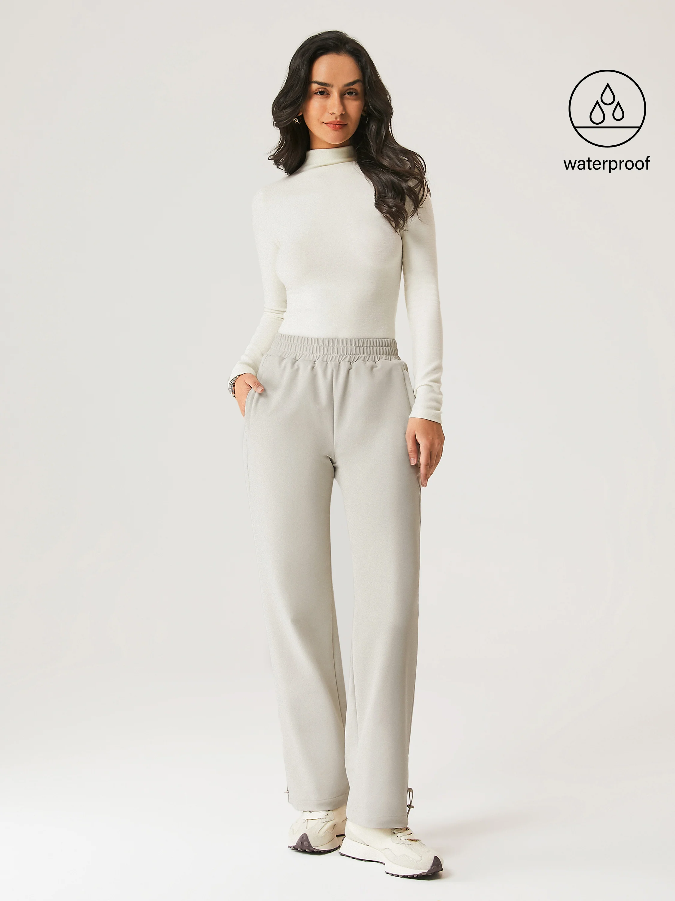 Water-Proof Fleece-Lined Elastic Waist Pant - Image 5