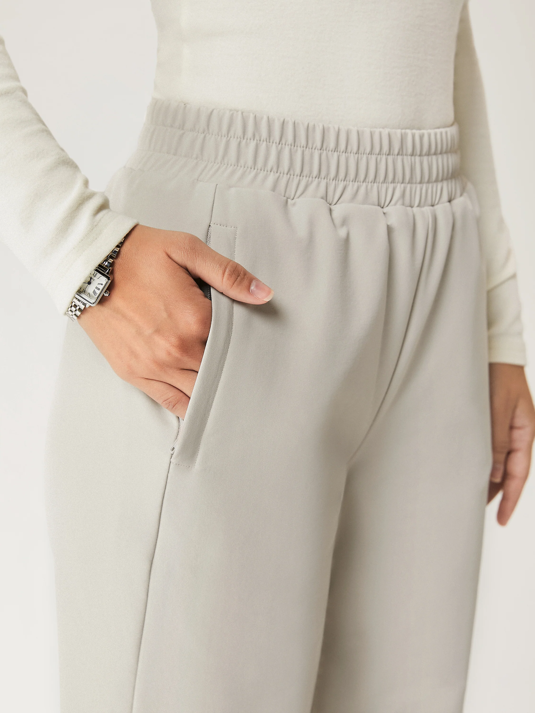 Water-Proof Fleece-Lined Elastic Waist Pant - Image 6