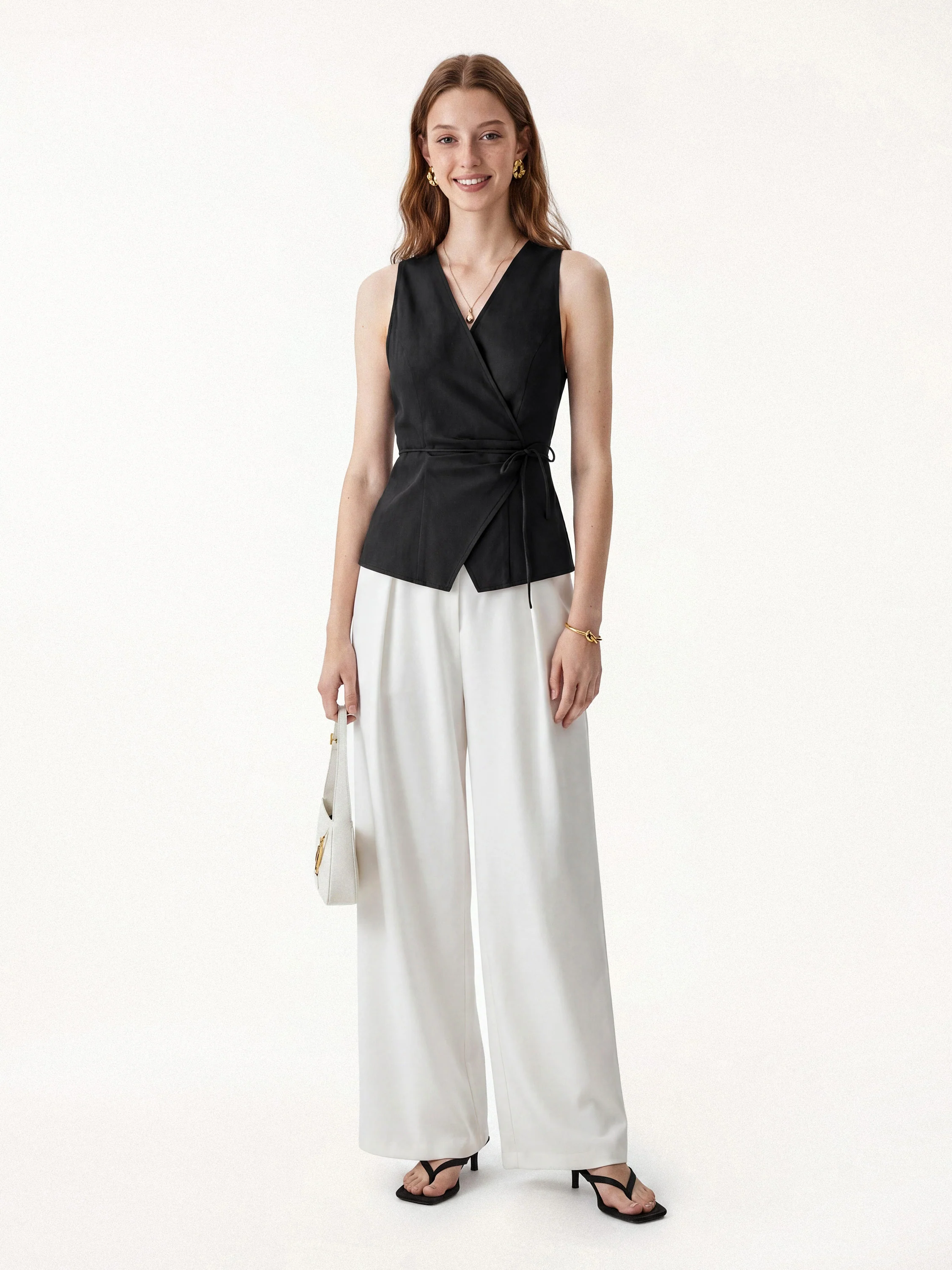 Wrap Top with Self-Tie - Image 18