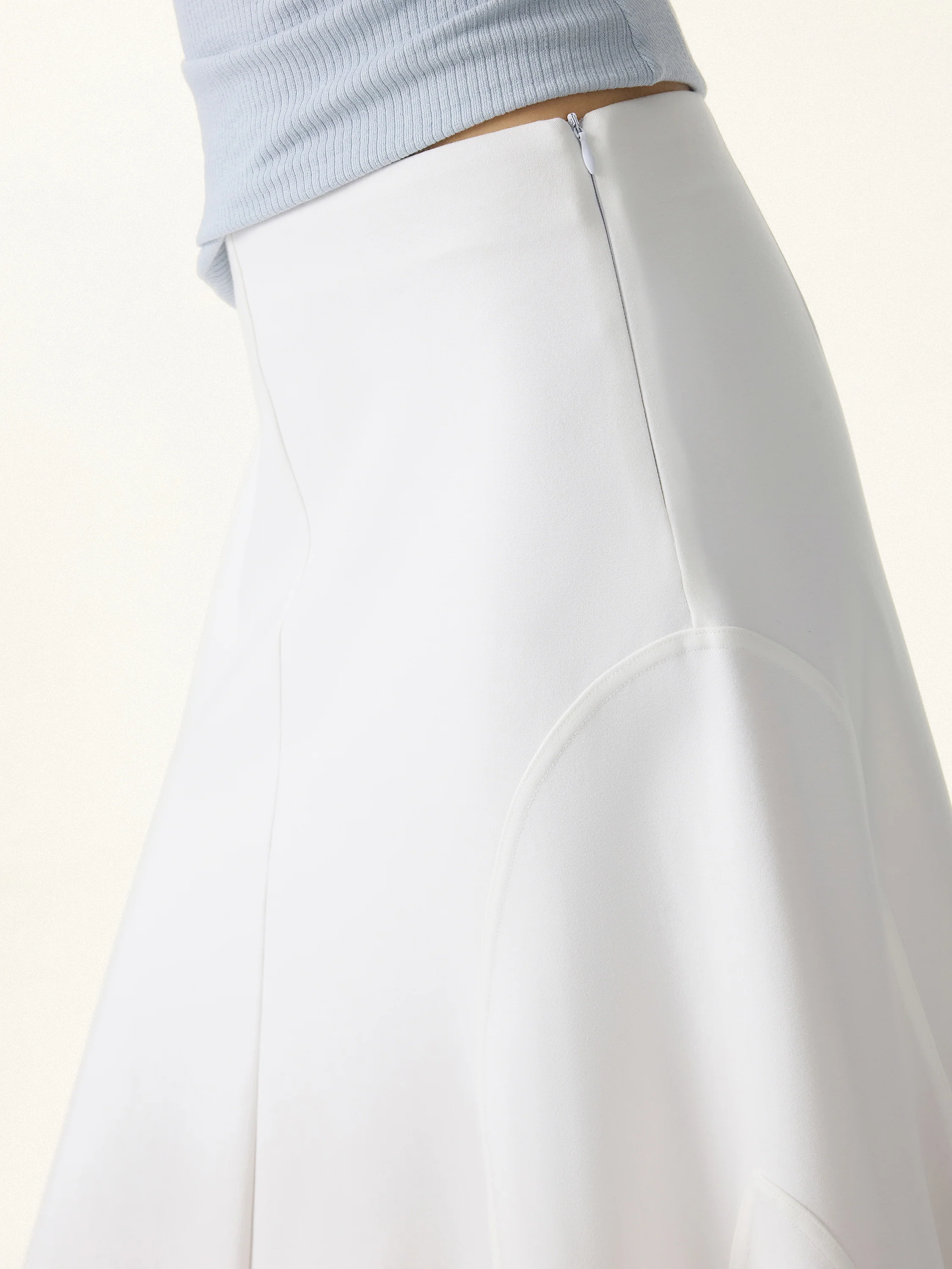 Wrinkle-Resistant A-Line Flared Maxi Skirt - Image 4