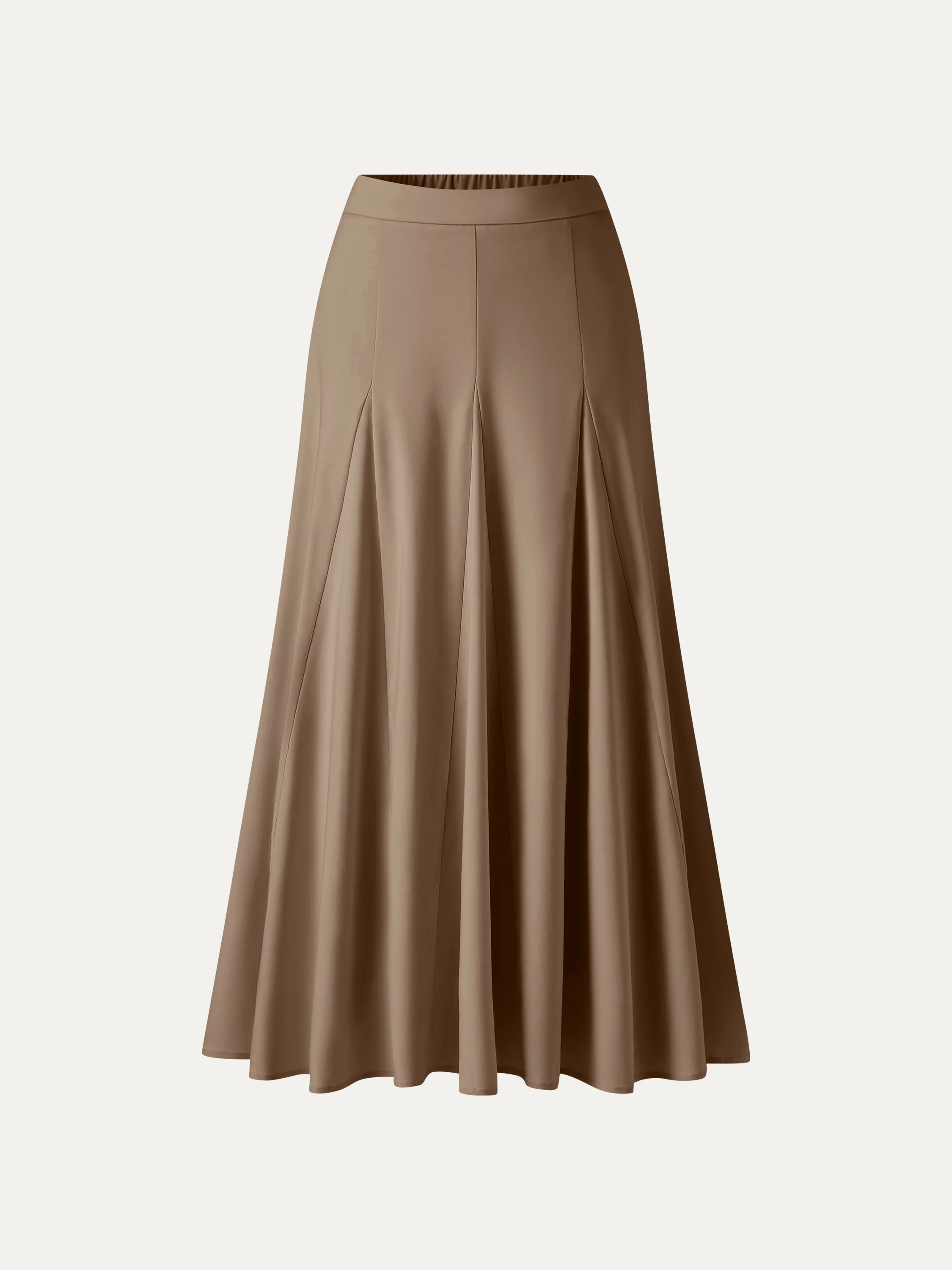 Wrinkle-Resistant Linen Blend Maxi Flare Skirt - Image 10