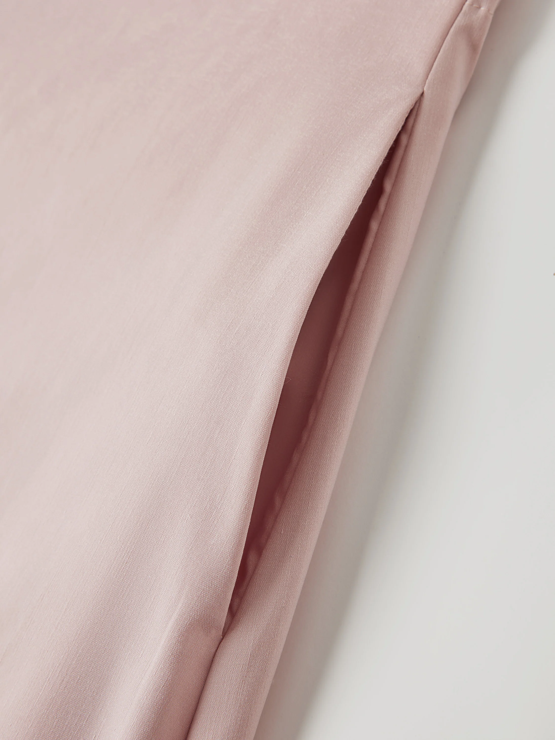 Wrinkle-Resistant Linen Blend U-Neck Maxi Dress with Pockets - Image 4