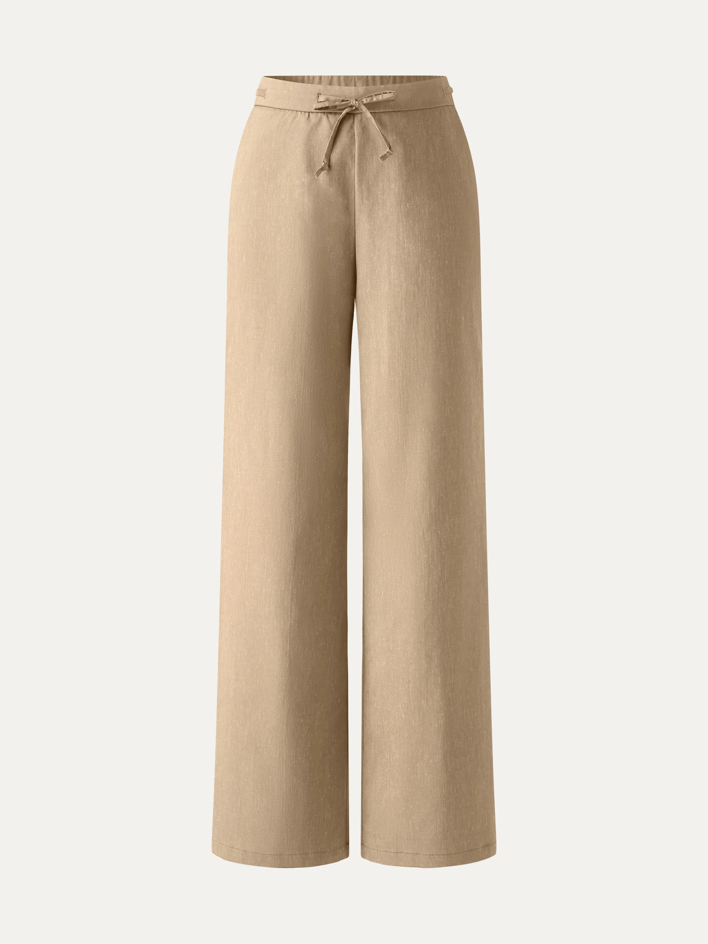 Wrinkle-Resistant Linen Drawstring Wide Leg Pants with Pockets - Image 14