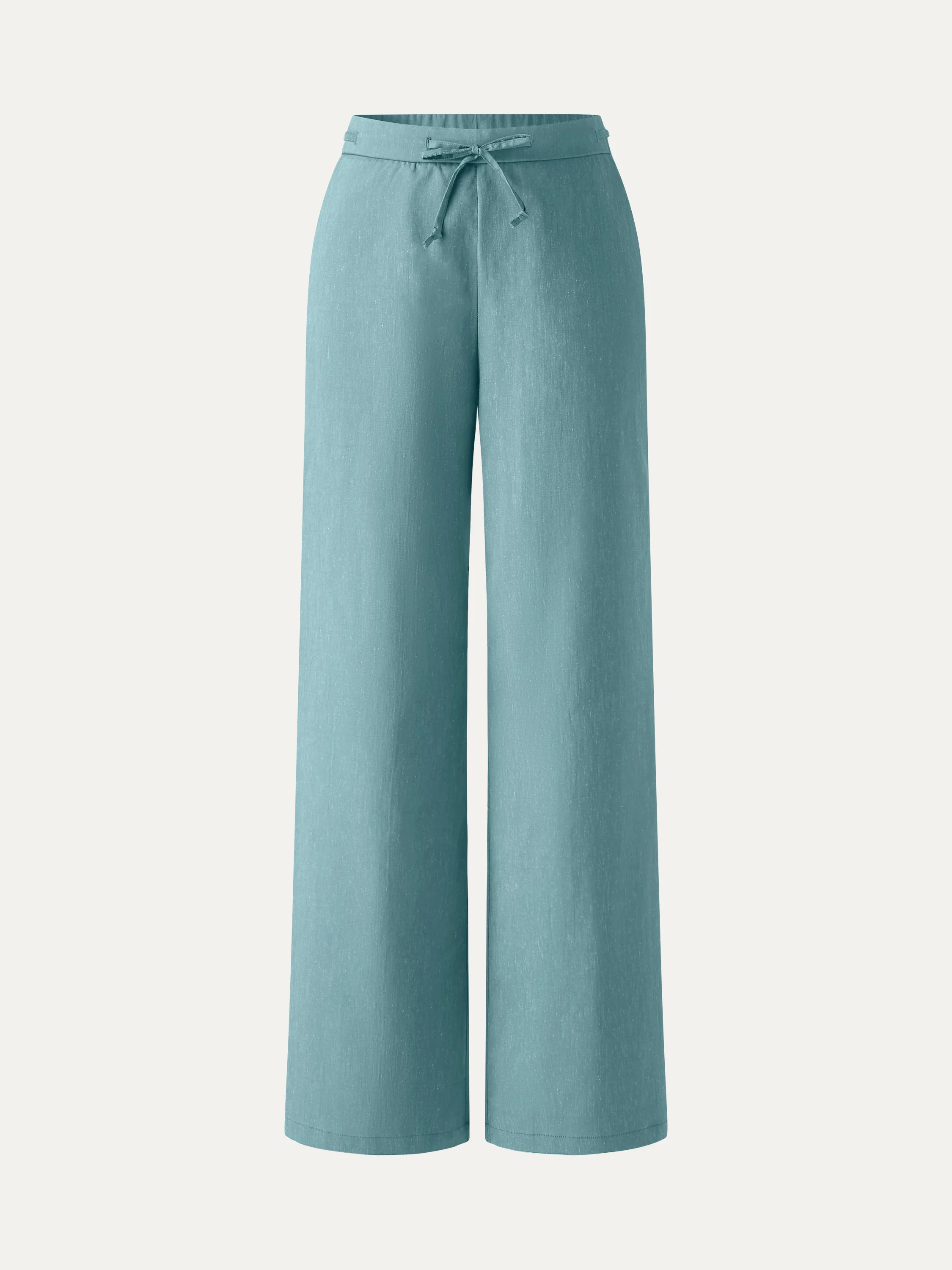 Wrinkle-Resistant Linen Drawstring Wide Leg Pants with Pockets - Image 18