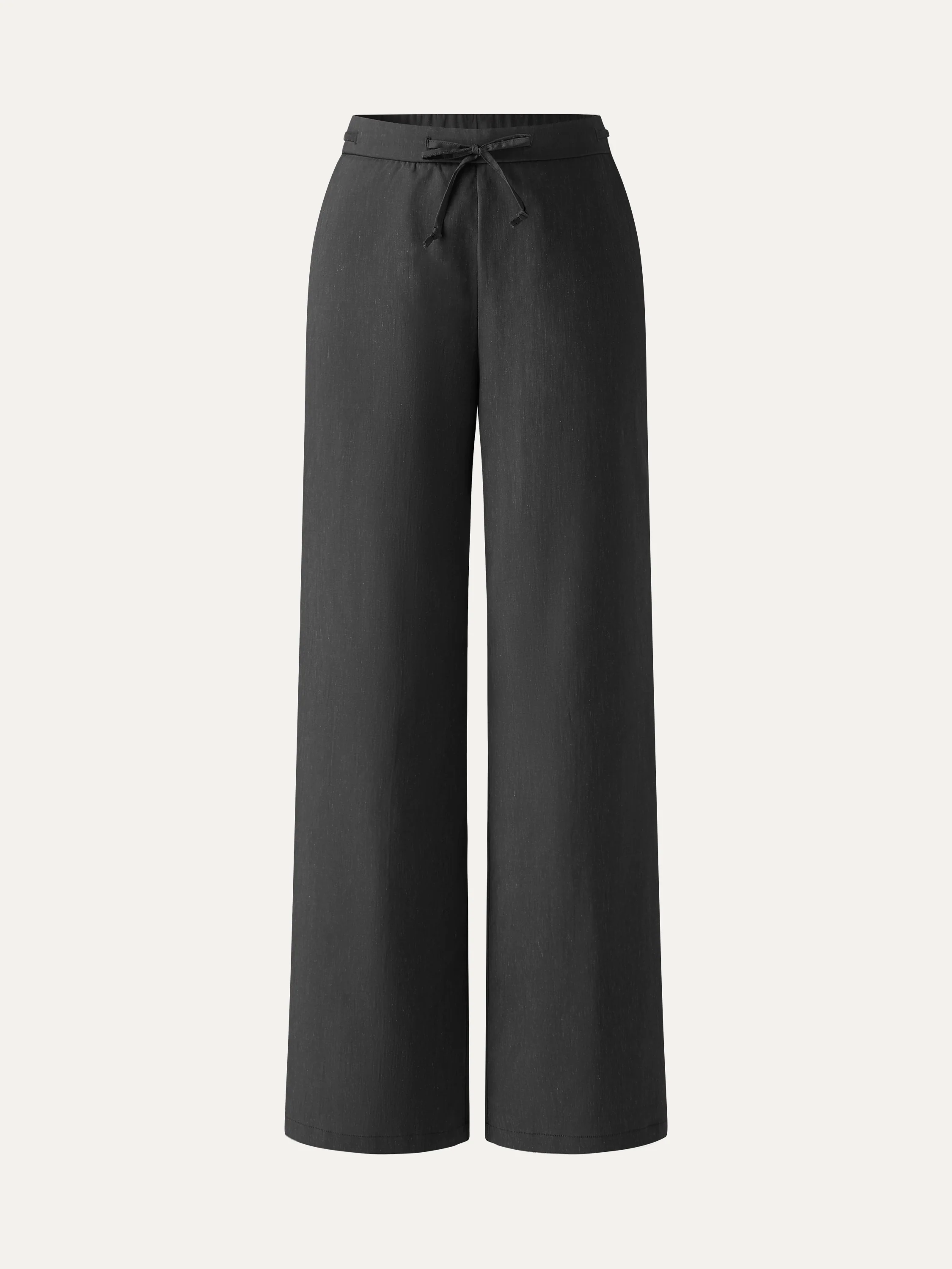 Wrinkle-Resistant Linen Drawstring Wide Leg Pants with Pockets - Image 20