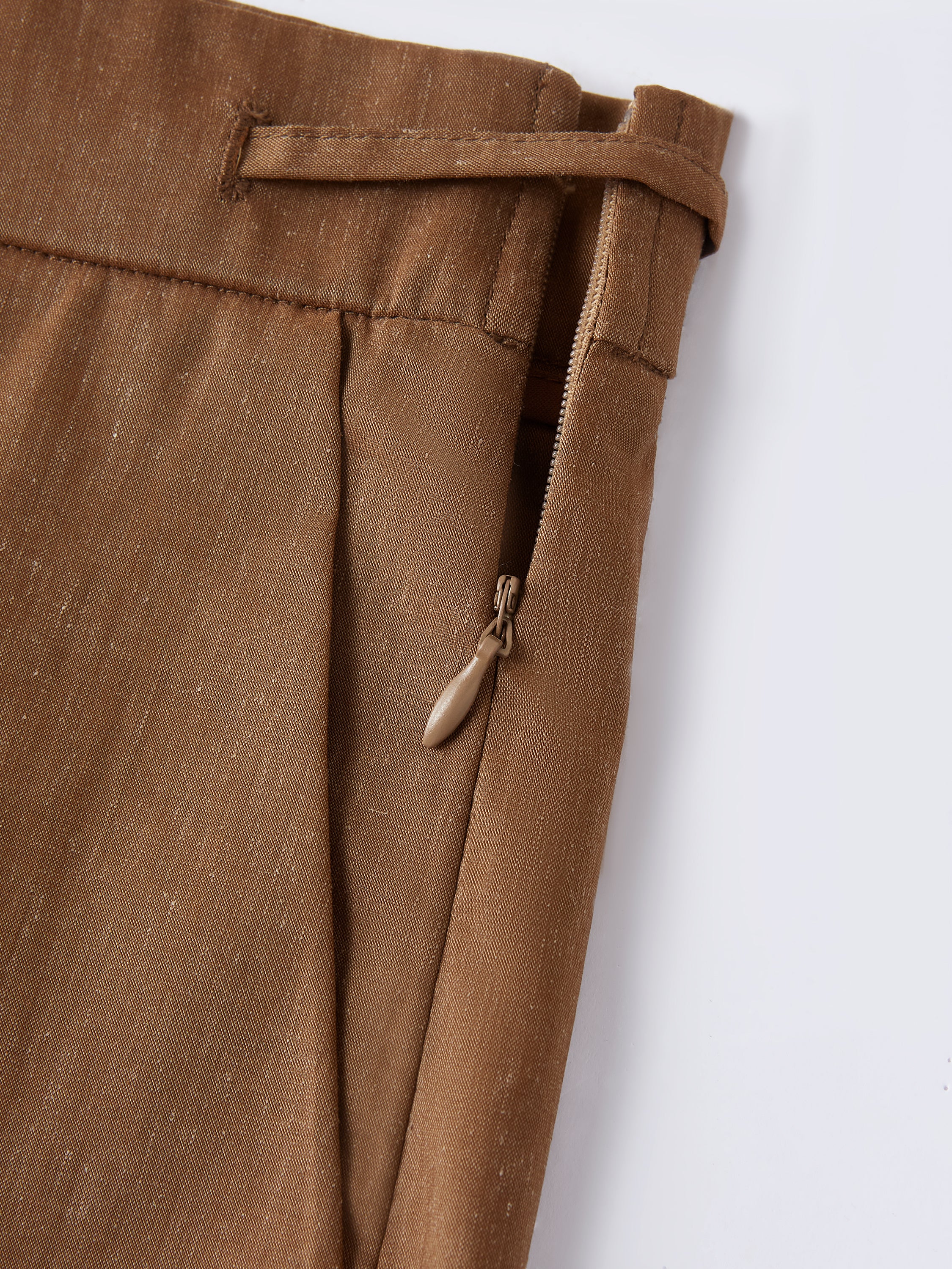 Wrinkle-Resistant Linen Drawstring Wide Leg Pants with Pockets - Image 4